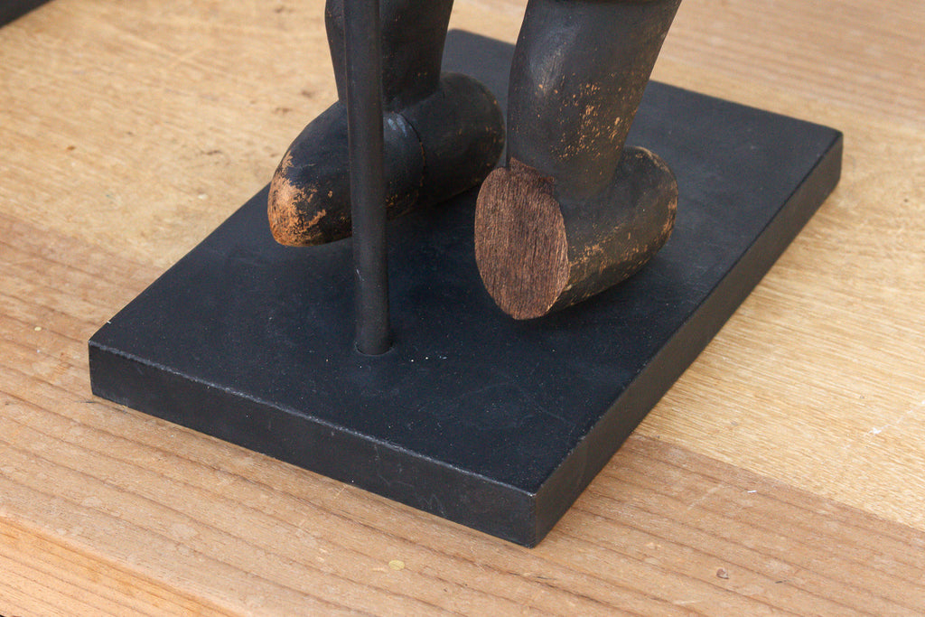 Antique Bamana Jo Society couple on Custom Stand