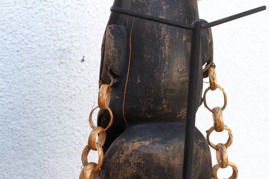 Antique Bamana Jo Society couple on Custom Stand