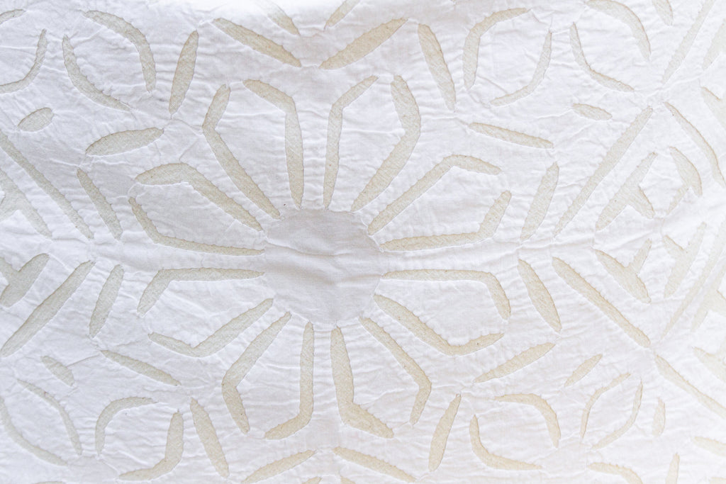 Scabiosa Euro Applique Pillow Cover