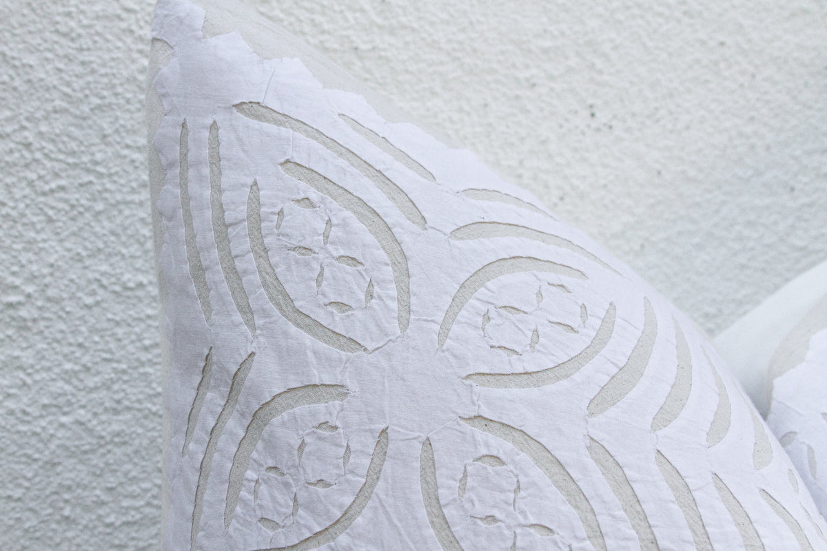 Azalea Euro Applique Pillow Cover