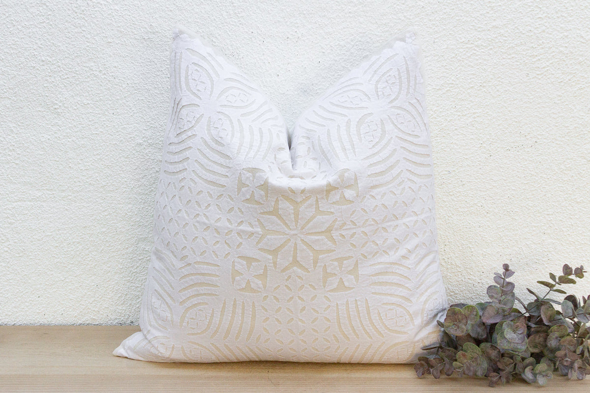 Orchid Euro Applique Pillow Cover