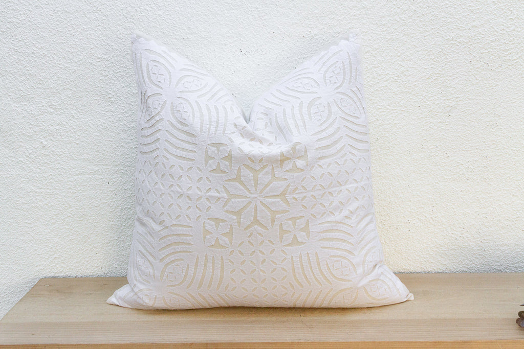 Orchid Euro Applique Pillow Cover