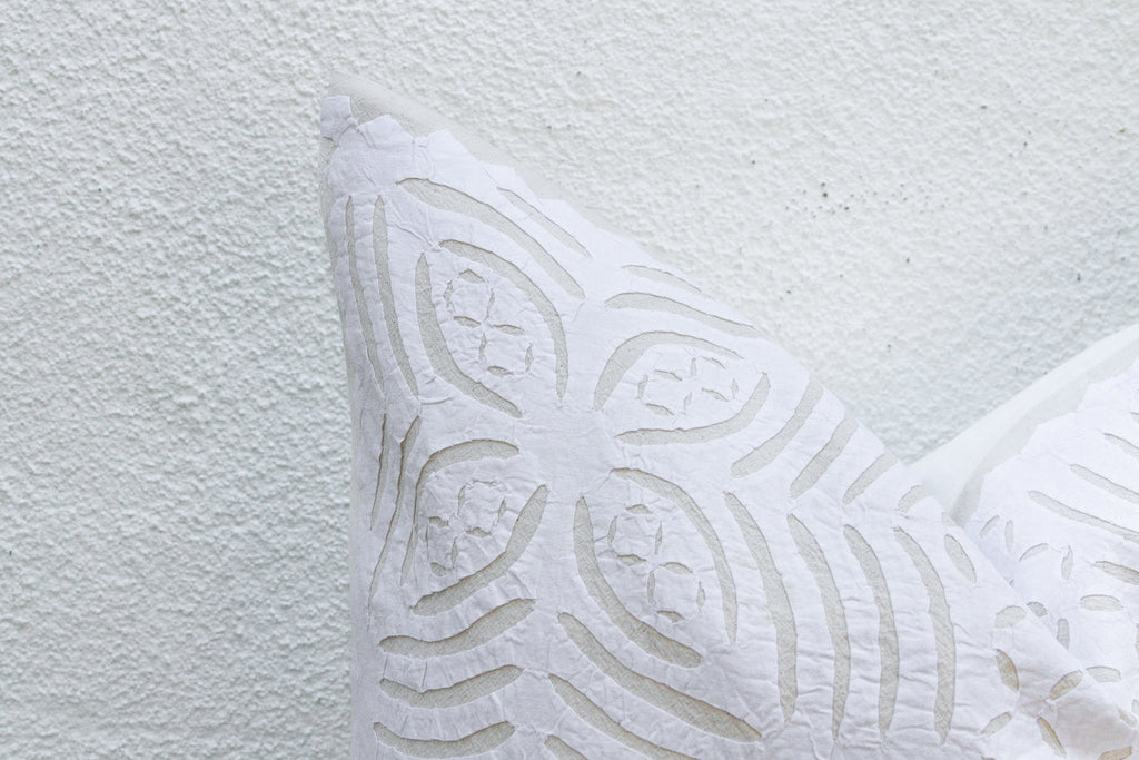 Orchid Euro Applique Pillow Cover