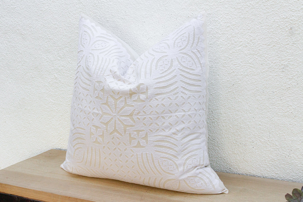 Orchid Euro Applique Pillow Cover