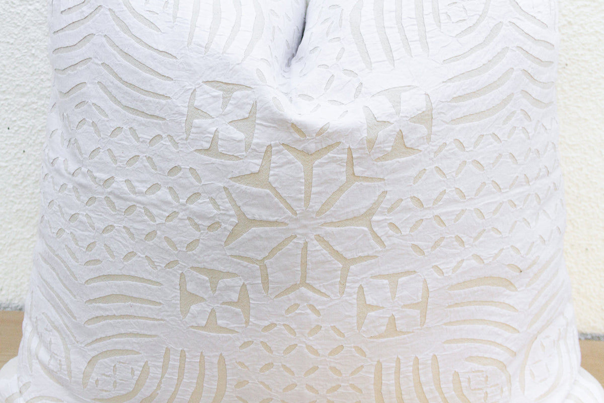 Camellia Euro Applique Pillow Cover