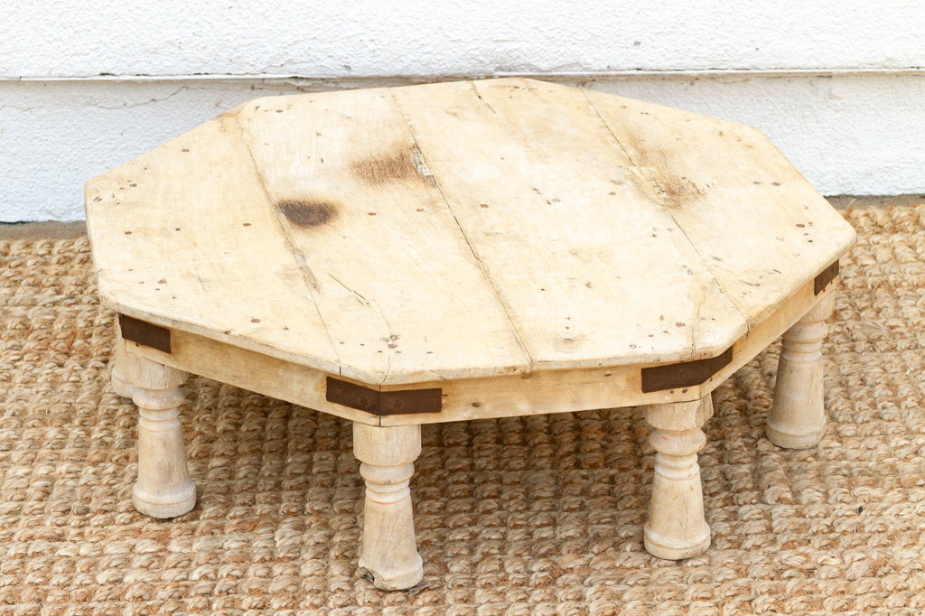 Large Bleached Wood Bajot Table