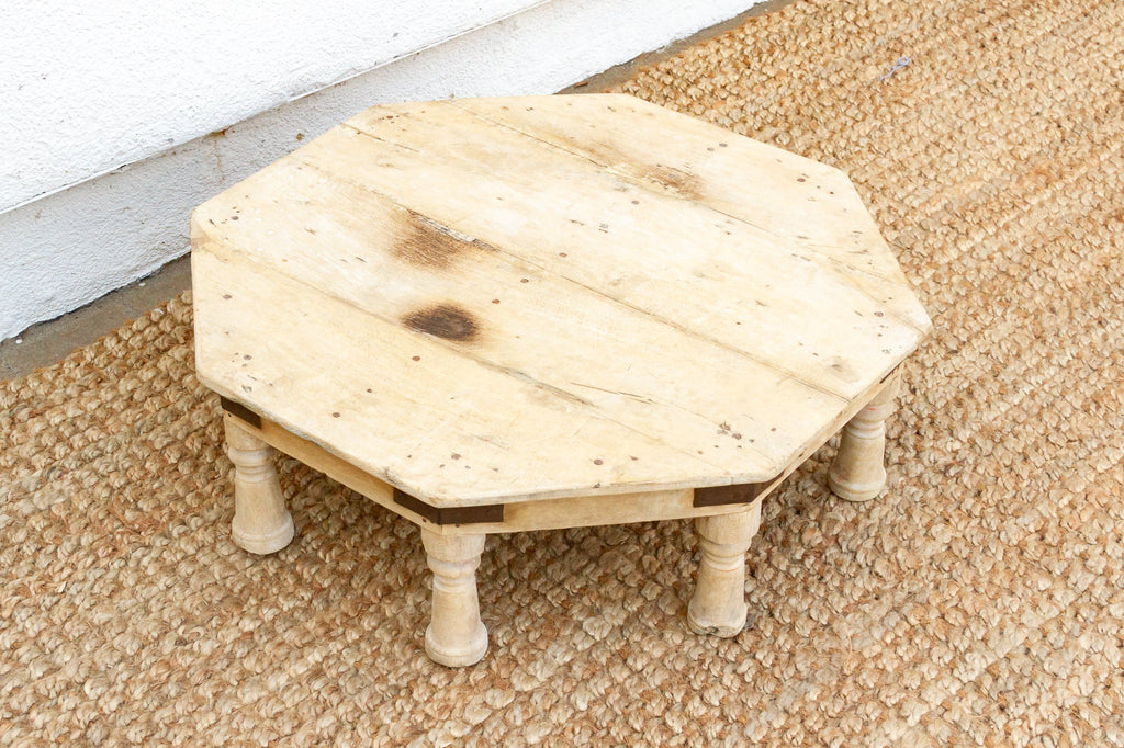 Large Bleached Wood Bajot Table