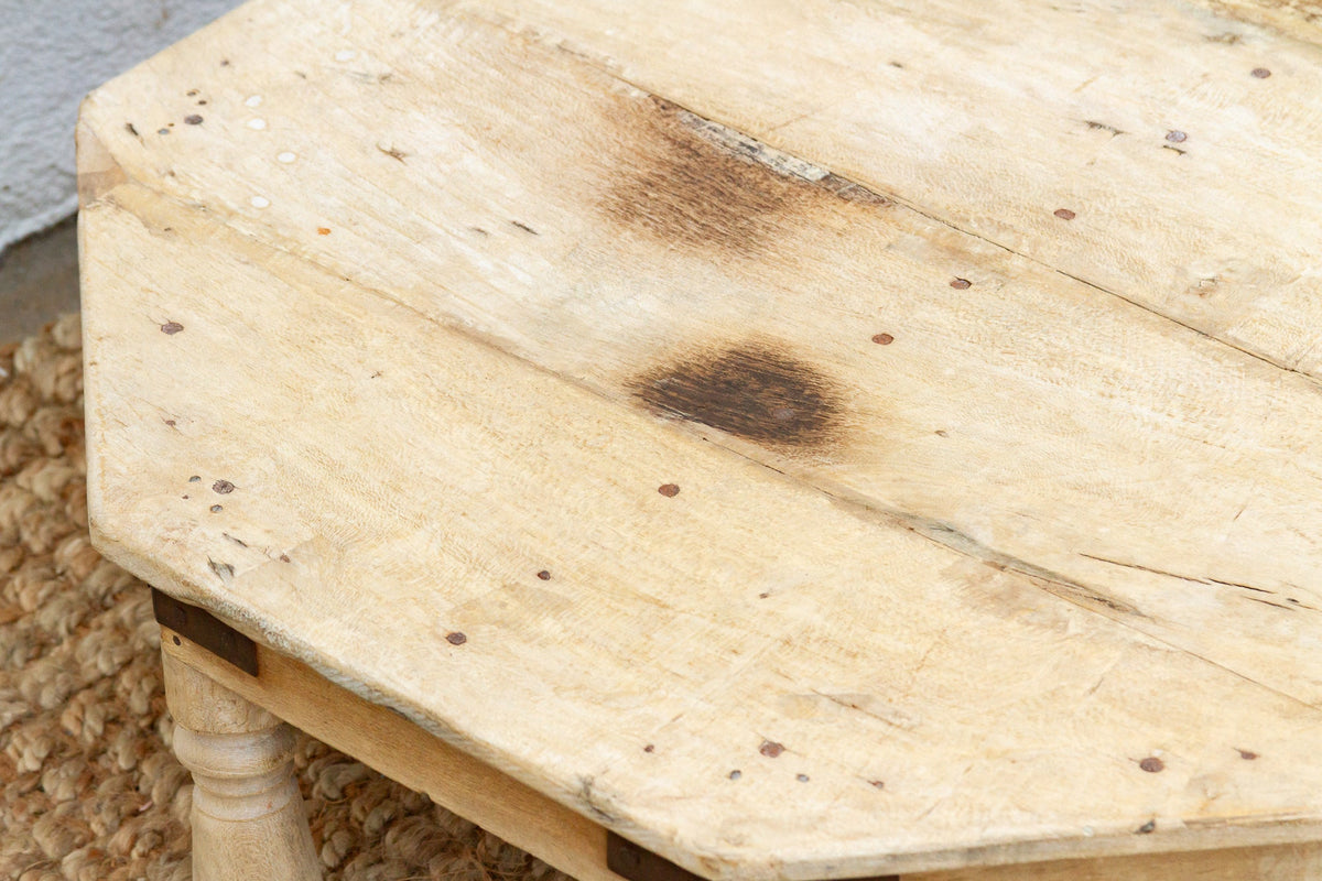 Large Bleached Wood Bajot Table