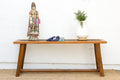 Rustic Console with Antique Lattice Top