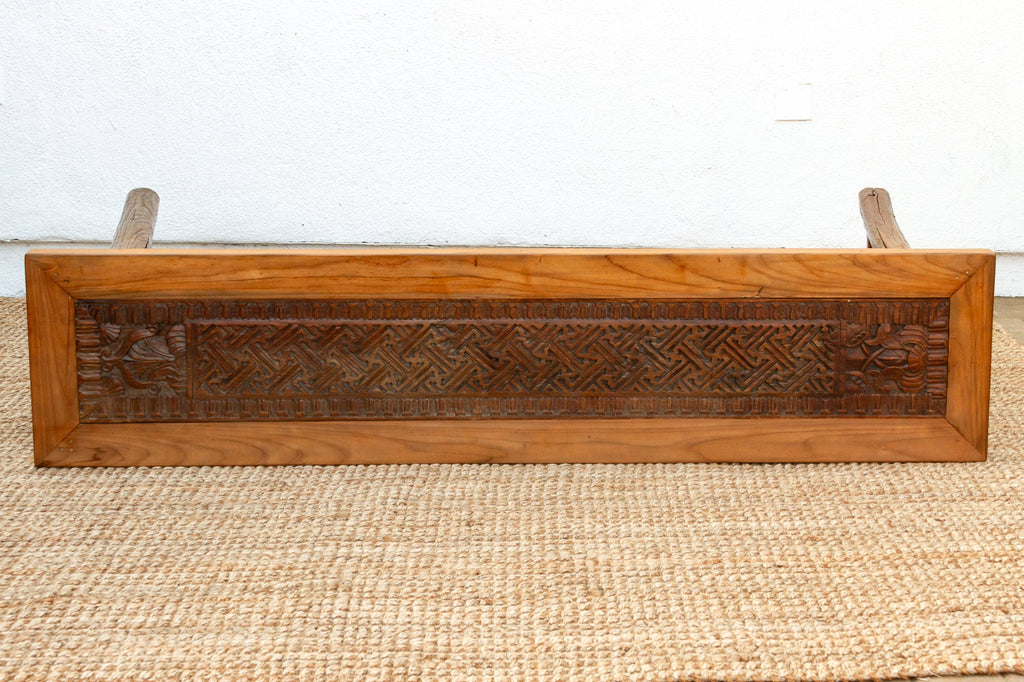 Rustic Console with Antique Lattice Top