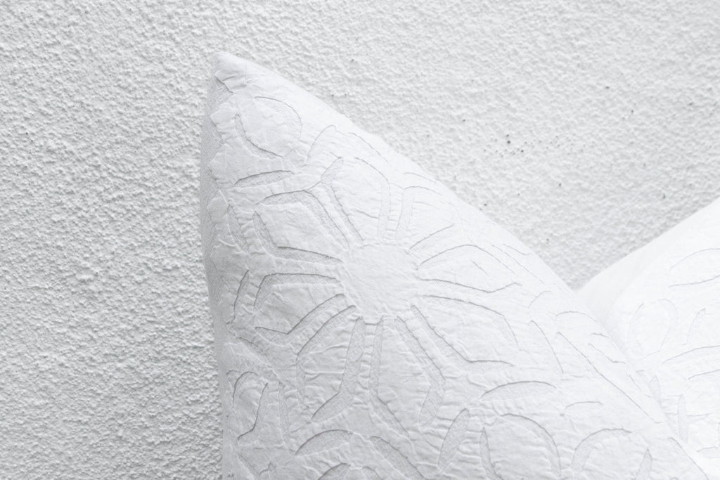 Woven Dawn Euro Applique Pillow Cover