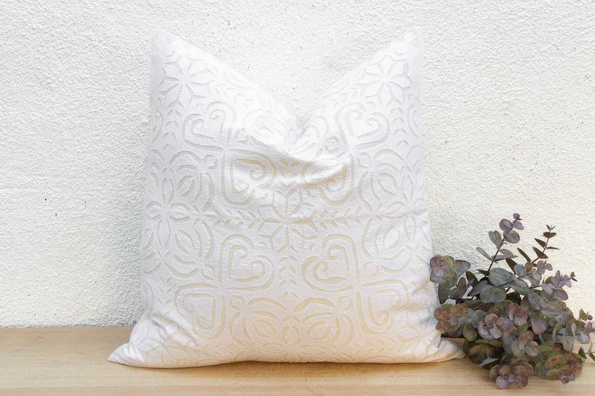 Warm Grain Euro Applique Pillow Cover