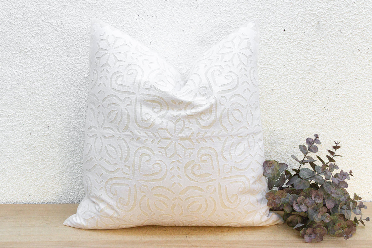 Warm Grain Euro Applique Pillow Cover