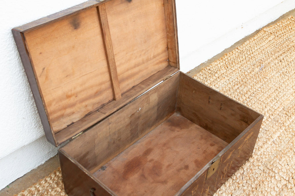 Red & Gold Vintage Chinese Trunk