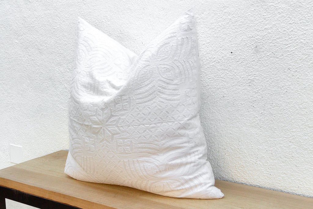 Coastal Large Applique Pillow Cover