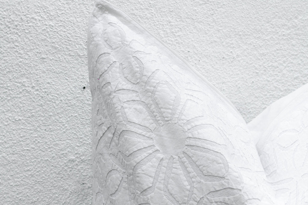 Wisteria Bloom Large Applique Pillow Cover
