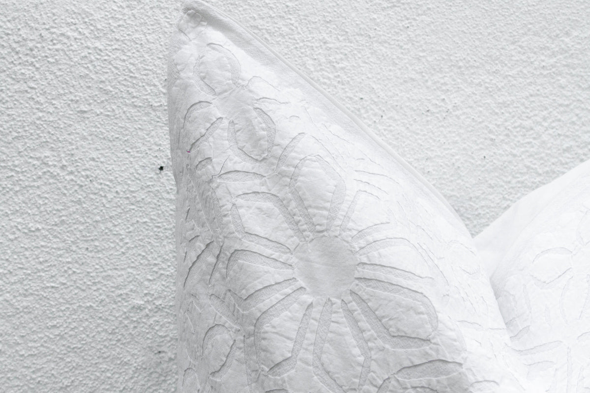 Wisteria Bloom Large Applique Pillow Cover