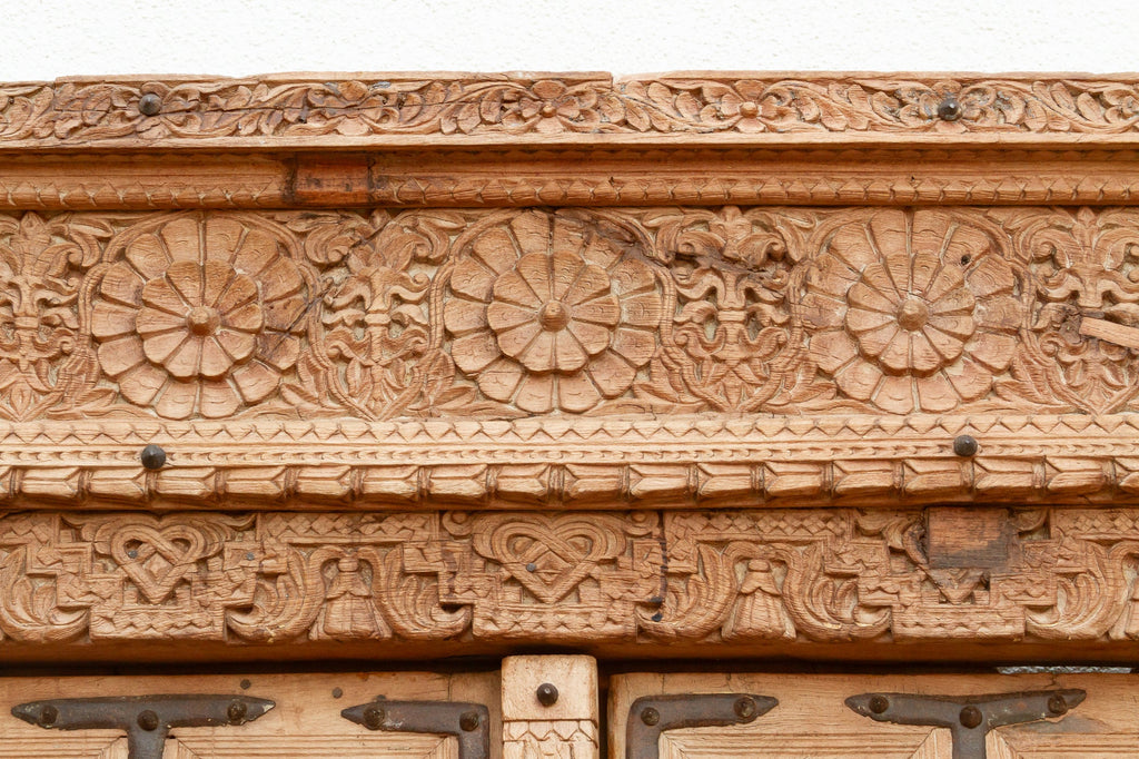 Early 1800's Rajasthan Haveli Lotus Door