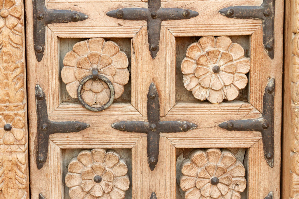 Early 1800's Rajasthan Haveli Lotus Door