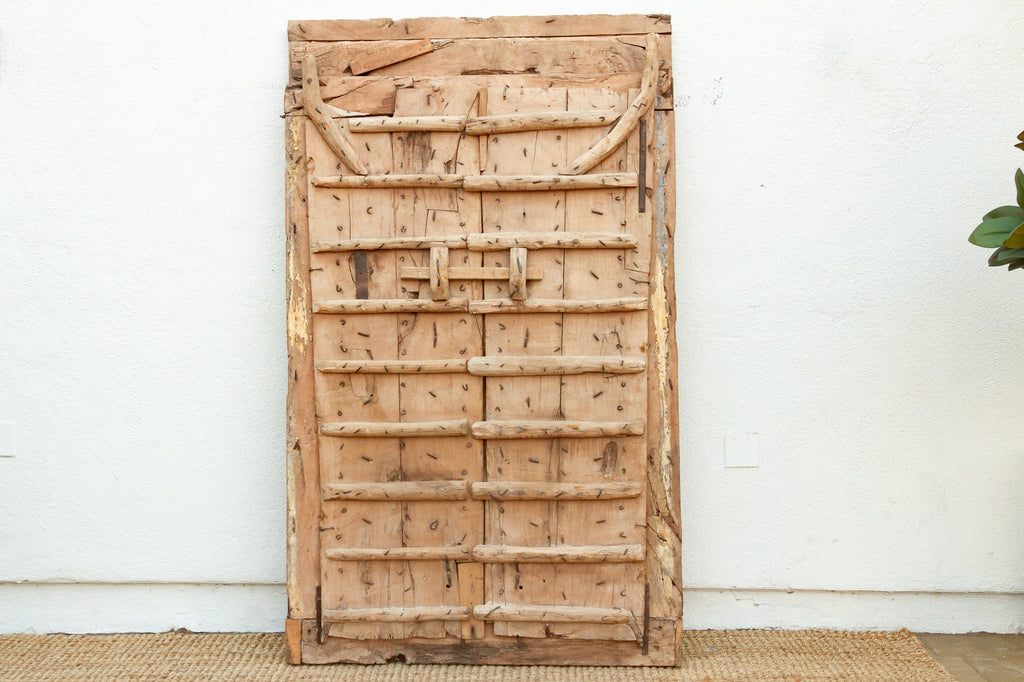 Early 1800's Rajasthan Haveli Lotus Door