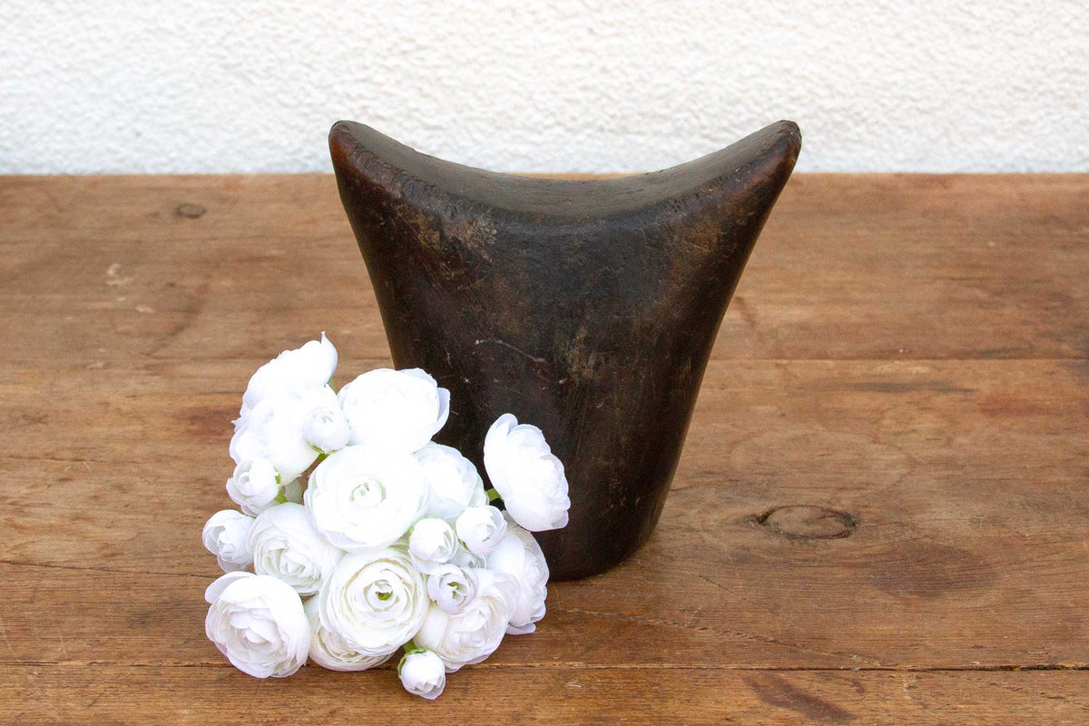 Dark Brown African Headrest