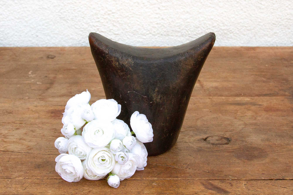 Dark Brown African Headrest