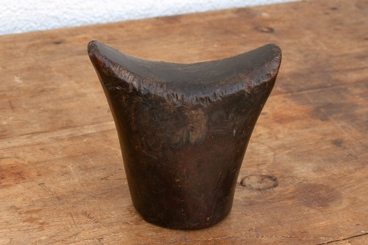 Dark Brown African Headrest