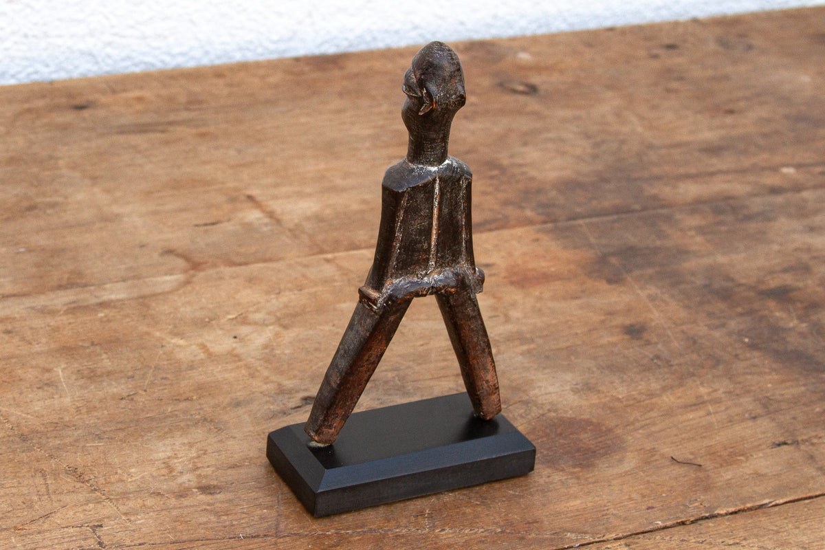 Yoruba Youth's Carved African Slingshot