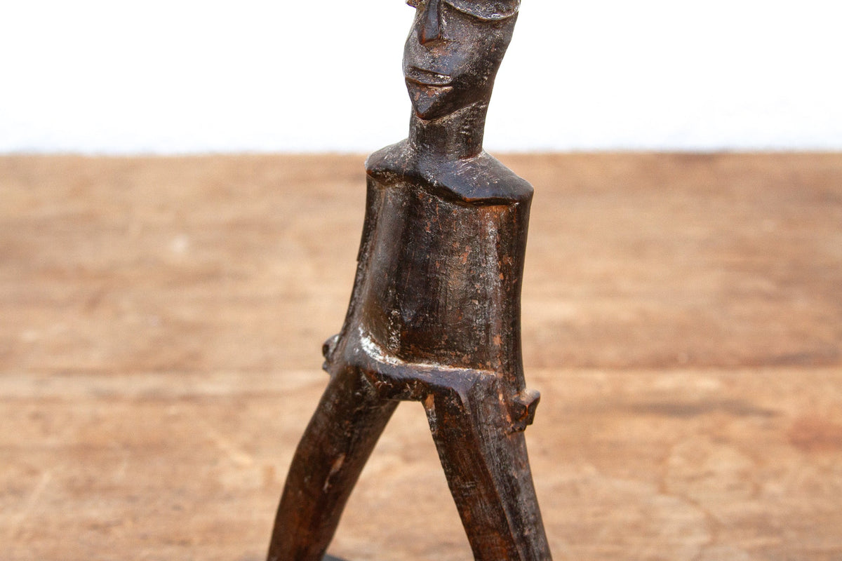 Yoruba Youth's Carved African Slingshot