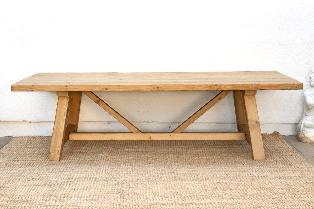 The Grand Tavern, 108" Reclaimed Wood Trestle Table