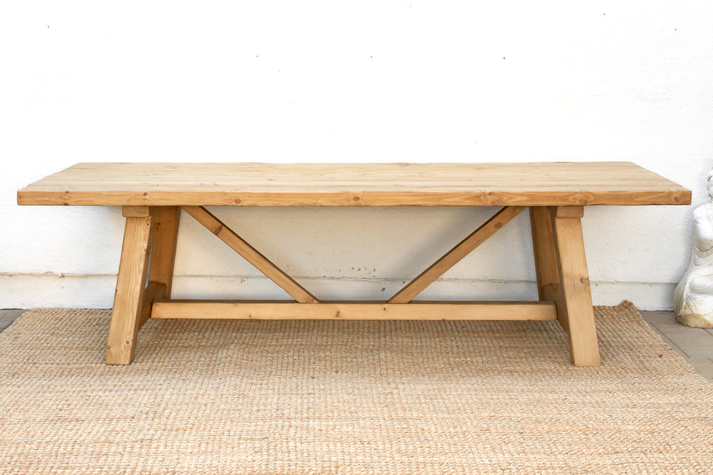 The Grand Tavern, 108" Reclaimed Wood Trestle Table