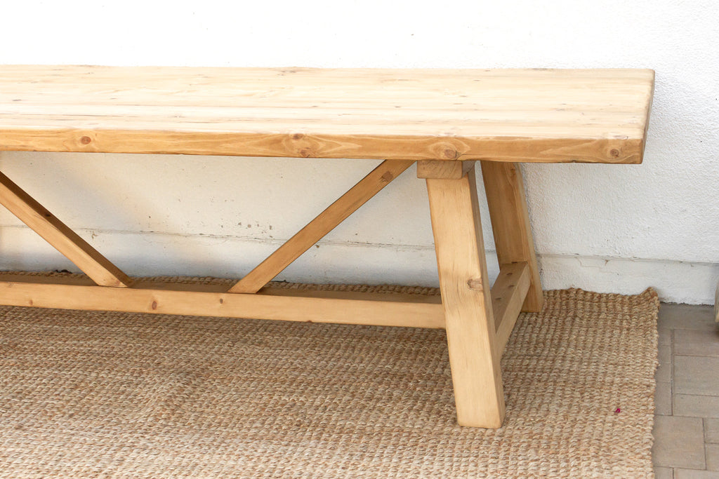 The Grand Tavern, 108" Reclaimed Wood Trestle Table