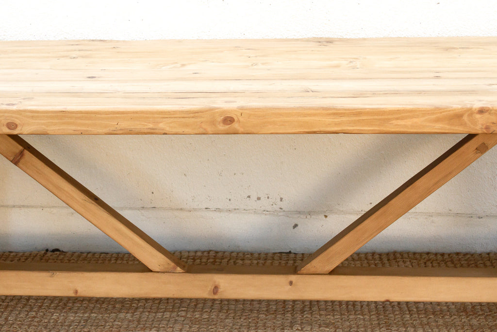 The Grand Tavern, 108" Reclaimed Wood Trestle Table
