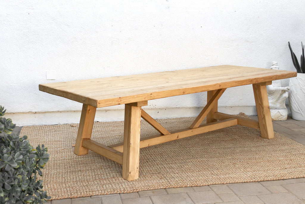 The Grand Tavern, 108" Reclaimed Wood Trestle Table