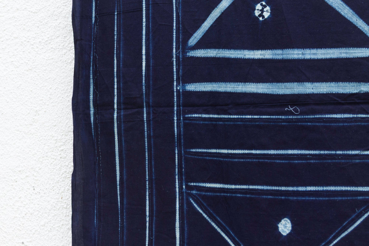 Triangle Dance Indigo Mud Cloth