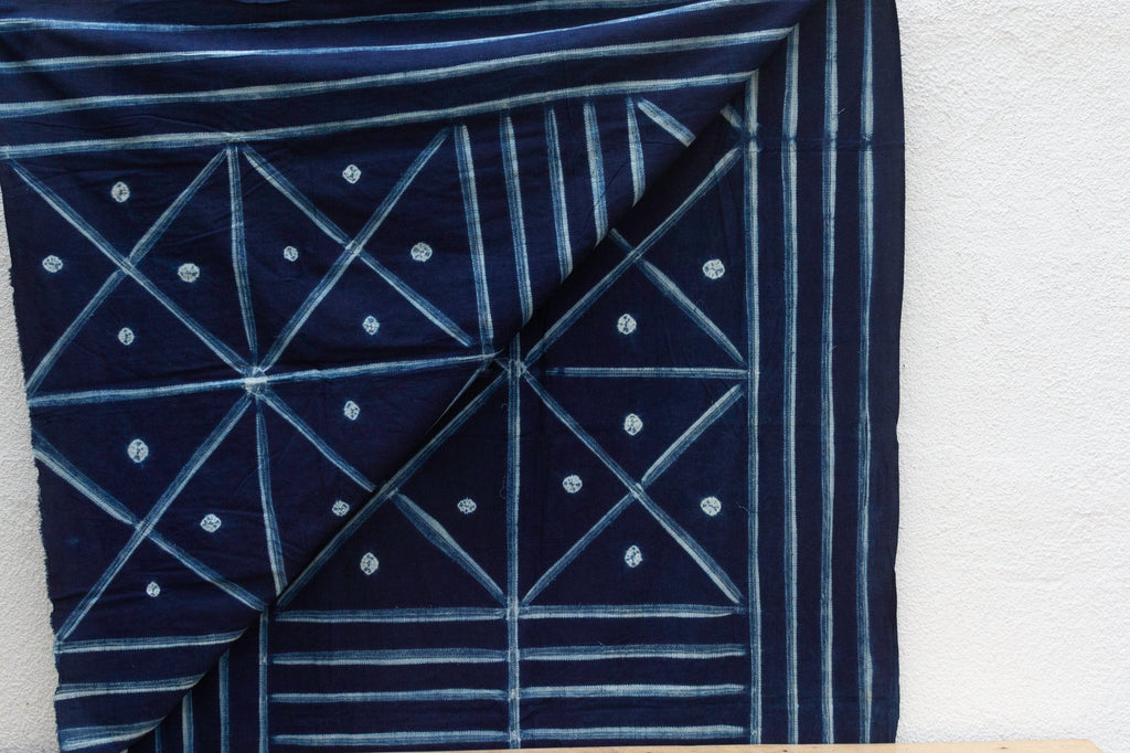 Triangle Dance Indigo Mud Cloth