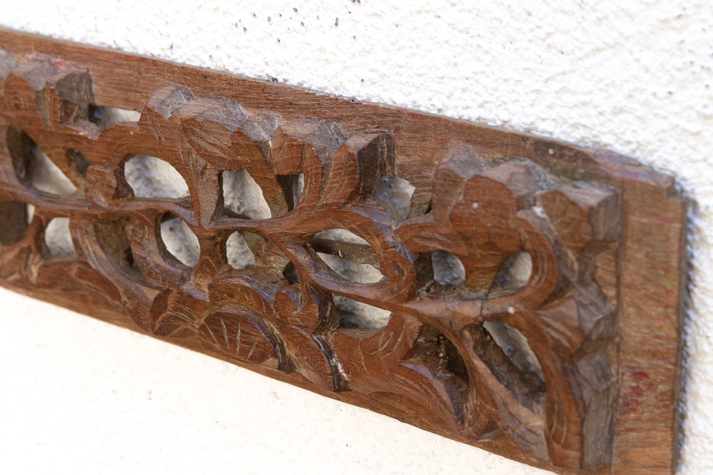 Small Antique Openwork Floral carving