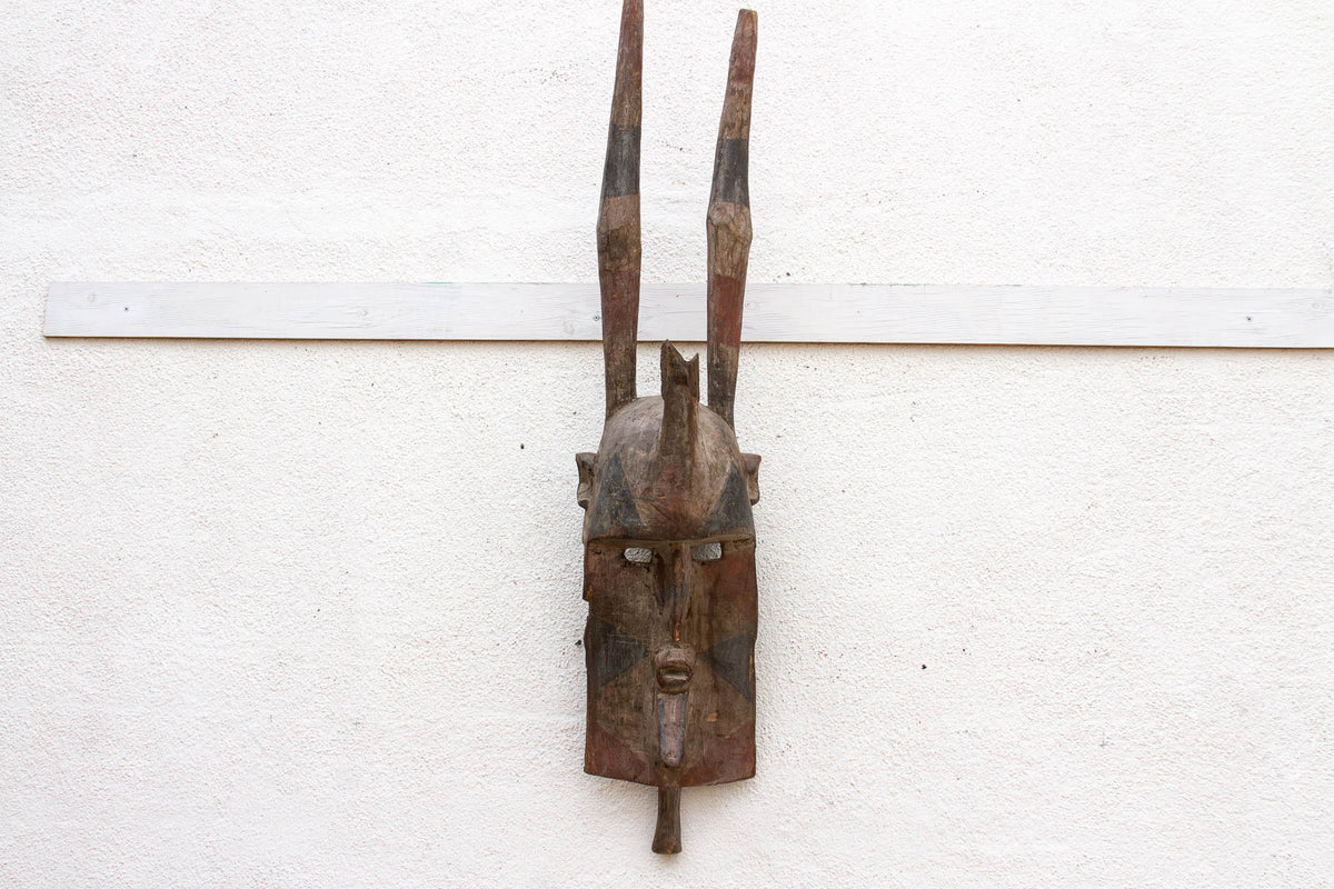 Antique Harned Guardian Bwa Painted Mask