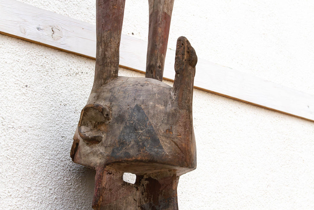 Antique Harned Guardian Bwa Painted Mask