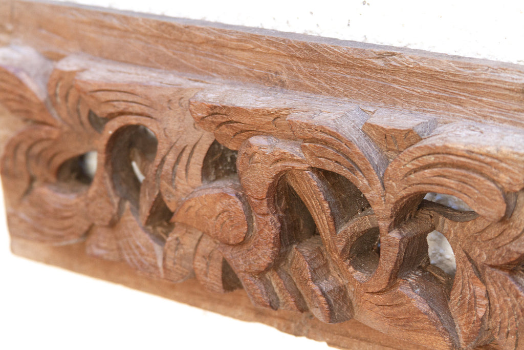 Antique Wax Patinated Wall Carving