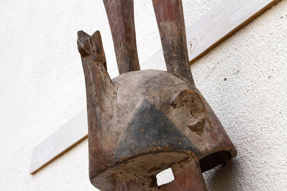 Antique Harned Guardian Bwa Painted Mask