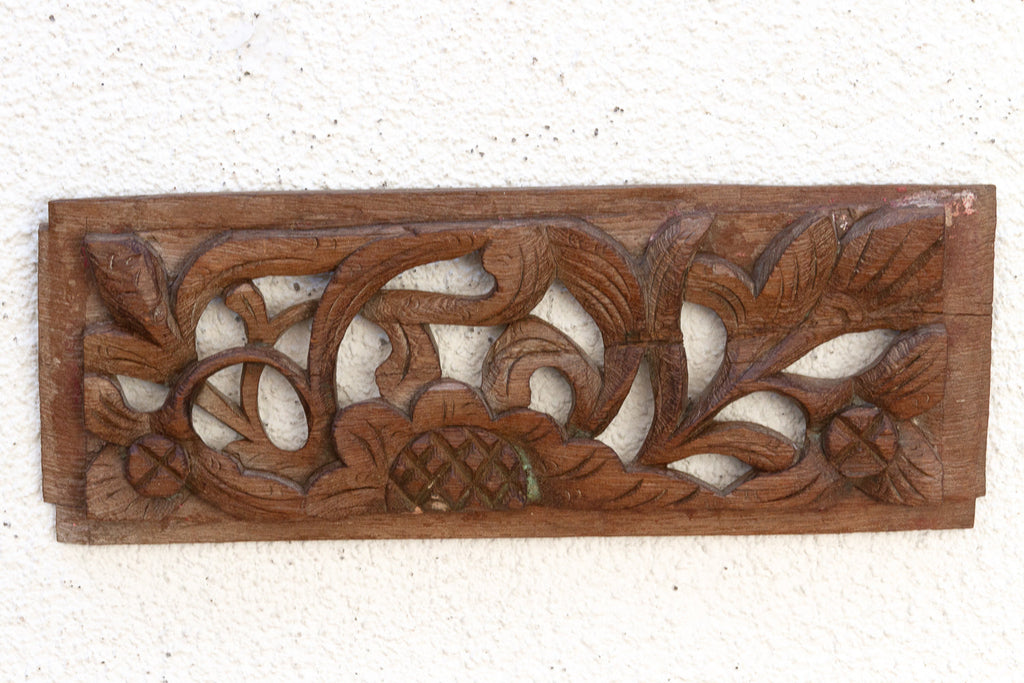Rustic Botanical Antique Relief Wall Art