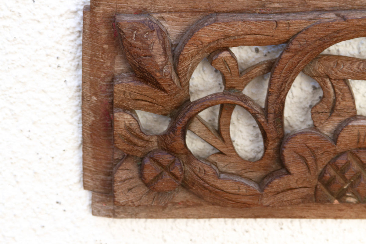 Rustic Botanical Antique Relief Wall Art