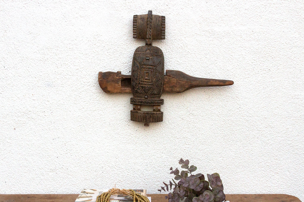 Antique Songye Door Lock Wall Art