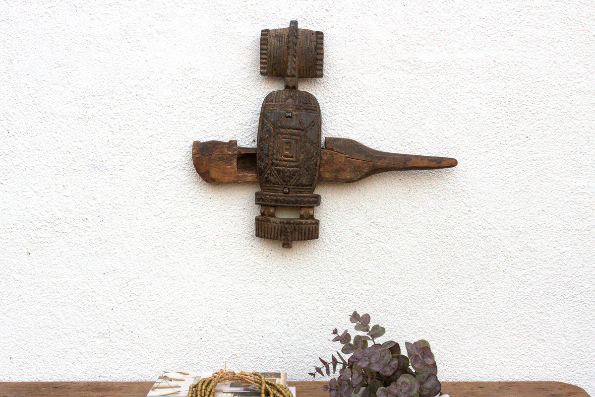 Antique Songye Door Lock Wall Art
