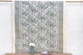 Olive Garden, Hand Blockprint Cotton Coverlet