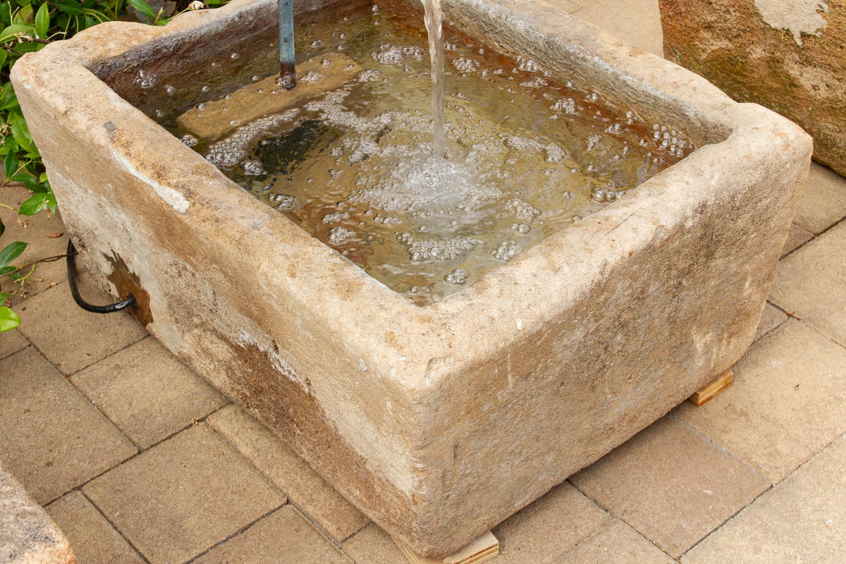 Antique Sandstone Spout & Basin Fountain