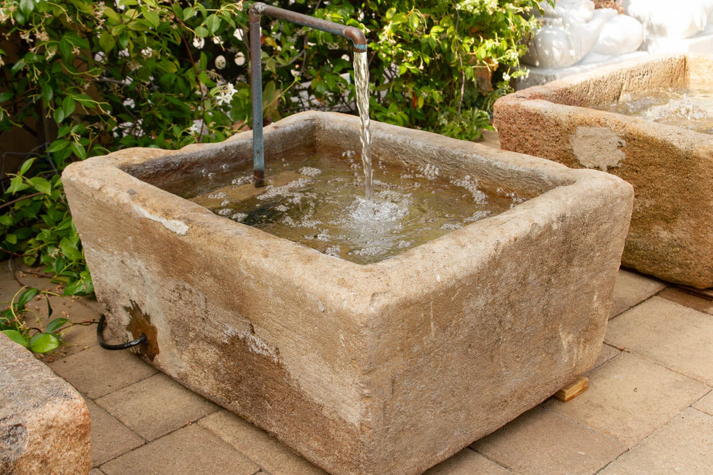 Antique Sandstone Spout & Basin Fountain