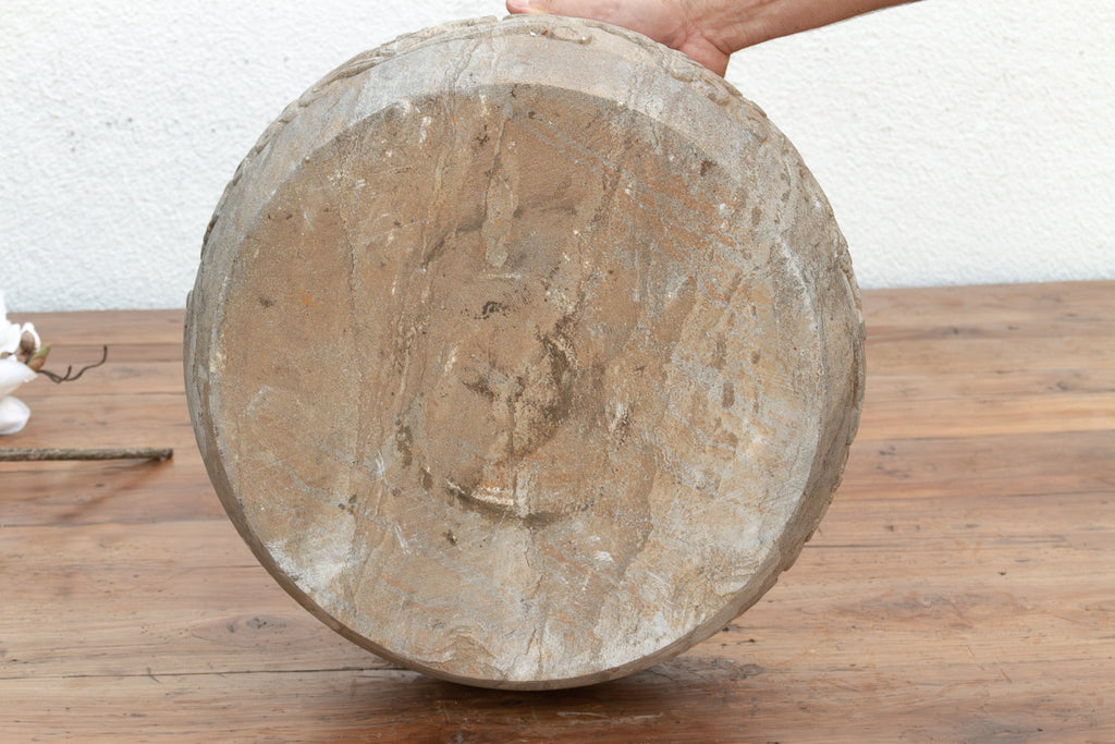 Country Style Carved Stone Basin