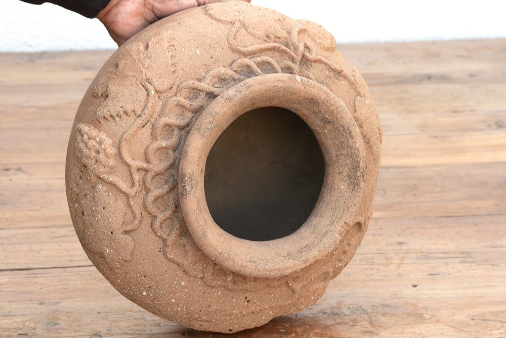 Antique Dionysian Terracotta Water Jar